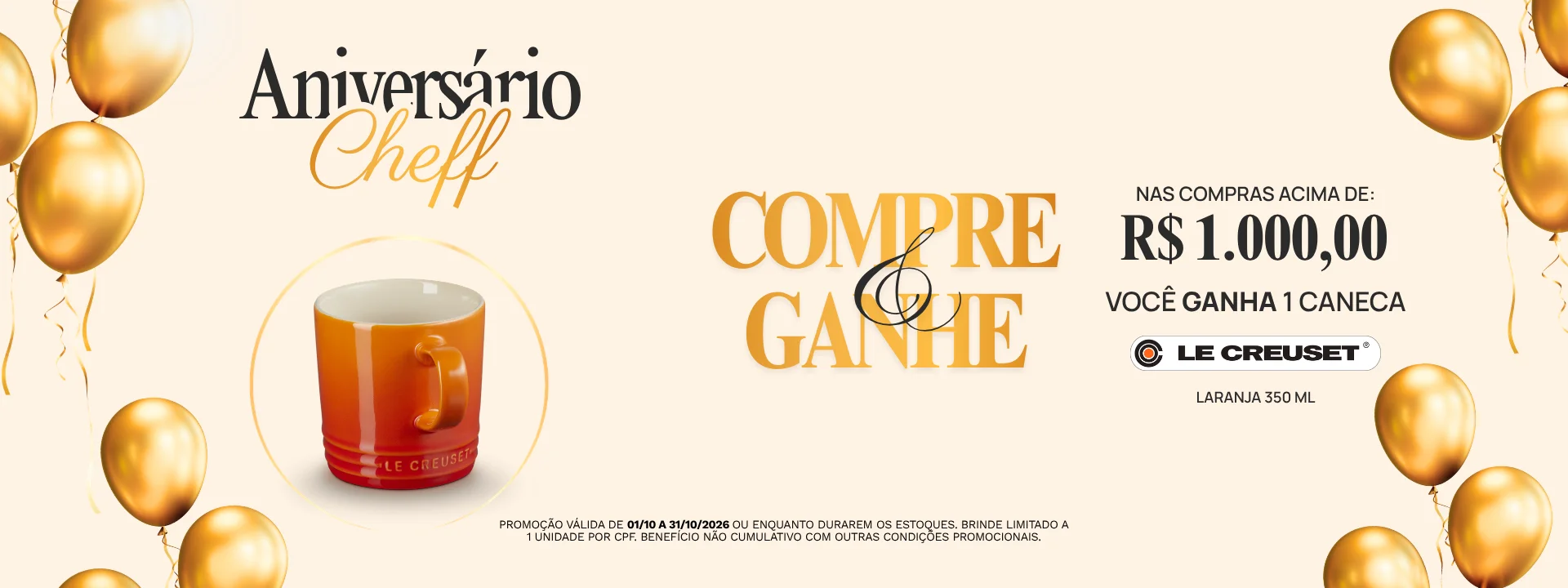 Compre & Ganhe Le Creuset