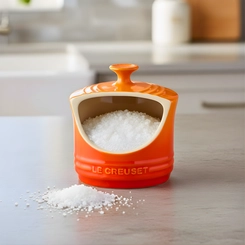 Porta Sal de Cerâmica 11 cm Laranja Le Creuset