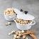 Mini Cocotte de Cerâmica Botão Preto 10 cm Branco Le Creuset