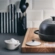 Mini Cocotte de Cerâmica Botão Preto 10 cm Branco Le Creuset