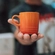 Caneca Espresso de Cerâmica 100 ml Laranja Le Creuset