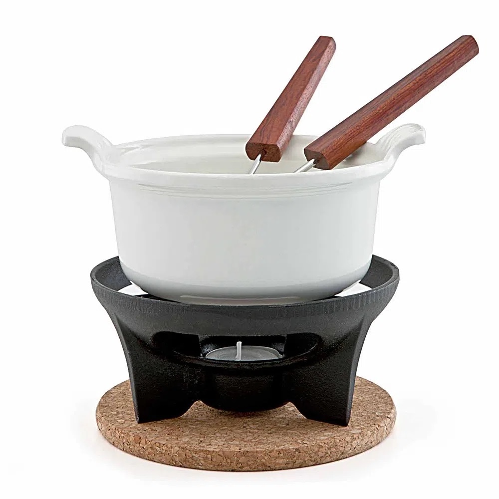 Fondue Chocolate Branco Le Creuset Loja Cheff