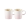 Jogo 2 Canecas Espresso de Cerâmica 100 ml Shell Pink Le Creuset
