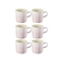 Jogo 6 Canecas Espresso de Cerâmica 100 ml Shell Pink Le Creuset