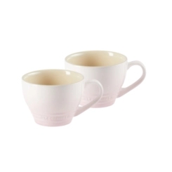 Jogo 2 Canecas Bistrô de Cerâmica 400 ml Shell Pink Le Creuset