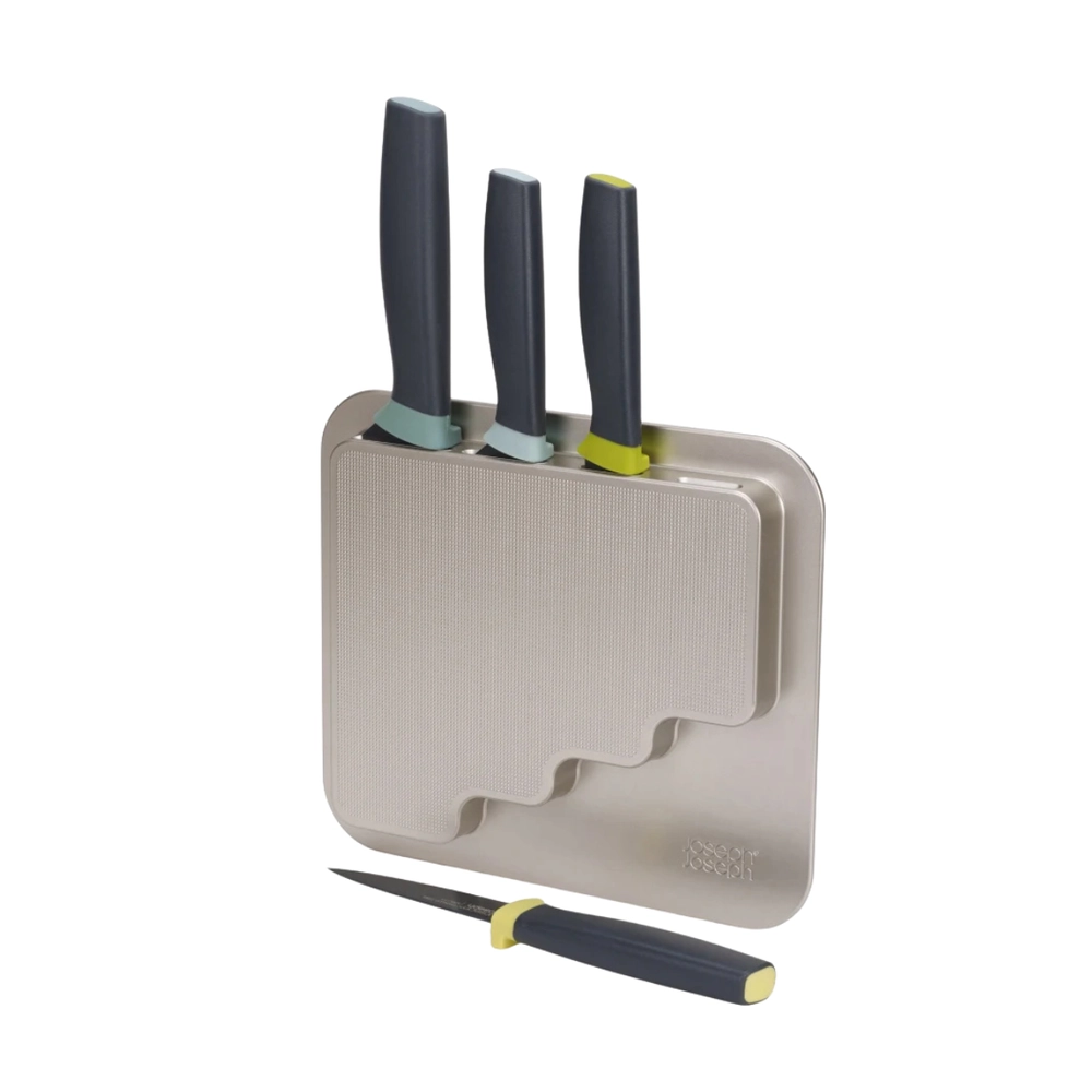 Conjunto de 4 Facas com Suporte para Armário DoorStore Joseph Joseph