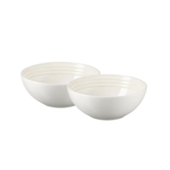 Jogo de 2 Bowls para Cereal de Cerâmica 16 cm Meringue Le Creuset