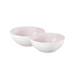 Jogo de 2 Bowls para Cereal de Cerâmica 16 cm Shell Pink Le Creuset