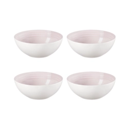 Jogo de 4 Bowls para Cereal de Cerâmica 16 cm Shell Pink Le Creuset
