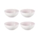 Jogo de 4 Bowls para Cereal de Cerâmica 16 cm Shell Pink Le Creuset