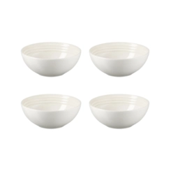 Jogo de 4 Bowls para Cereal de Cerâmica 16 cm Meringue Le Creuset
