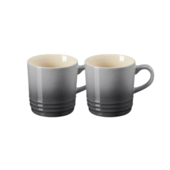 Jogo 2 Canecas Espresso de Cerâmica 100 ml Flint Le Creuset