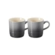 Jogo 2 Canecas Espresso de Cerâmica 100 ml Flint Le Creuset