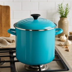 Stock Pot 7,6 Litros 22 cm Azul Caribe Le Creuset