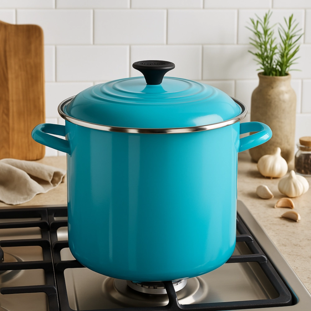 Stock Pot 7,6 Litros 22 cm Azul Caribe Le Creuset