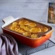 Travessa Retangular de Cerâmica Heritage 19 cm Laranja Le Creuset