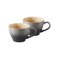 Jogo 2 Canecas Bistrô de Cerâmica 400 ml Flint Le Creuset