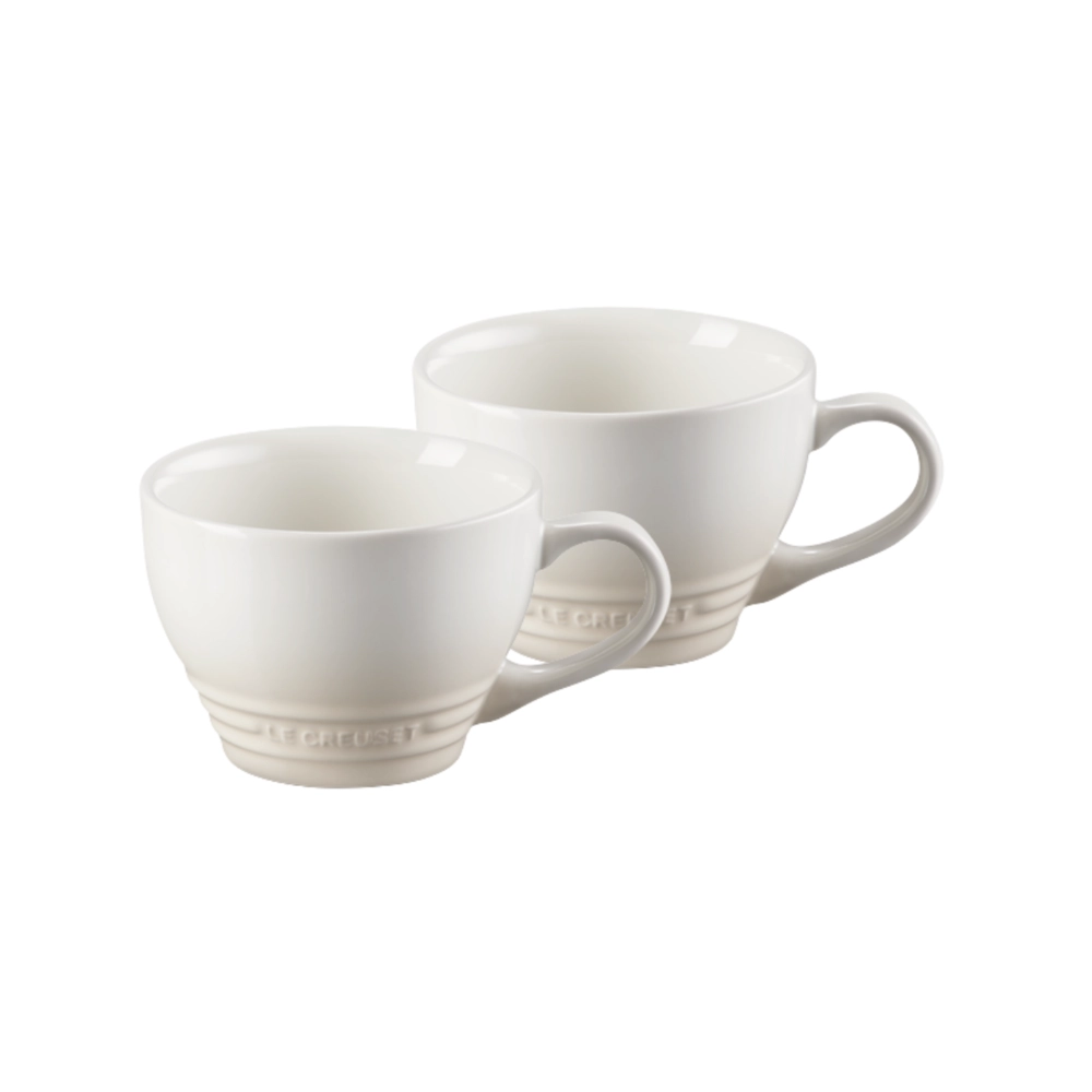 Jogo 2 Canecas Bistrô de Cerâmica 400 ml Meringue Le Creuset