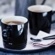 Jogo 2 Canecas Cappuccino de Cerâmica 200 ml Preto Le Creuset
