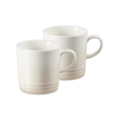 Jogo 2 Canecas de Chá de Cerâmica 350 ml Meringue Le Creuset