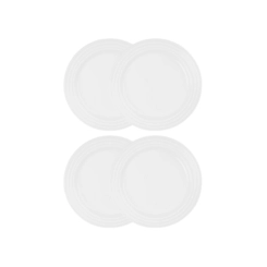 Jogo de 4 Pratos Rasos de Cerâmica 22 cm Branco Le Creuset