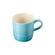 Jogo 4 Canecas Cappuccino de Cerâmica 200 ml Azul Caribe Le Creuset