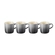 Jogo 4 Canecas Espresso de Cerâmica 100 ml Flint Le Creuset