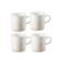 Jogo 4 Canecas de Chá de Cerâmica 350 ml Meringue Le Creuset