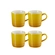 Jogo 4 Canecas Cappuccino de Cerâmica 200 ml Nectar Le Creuset