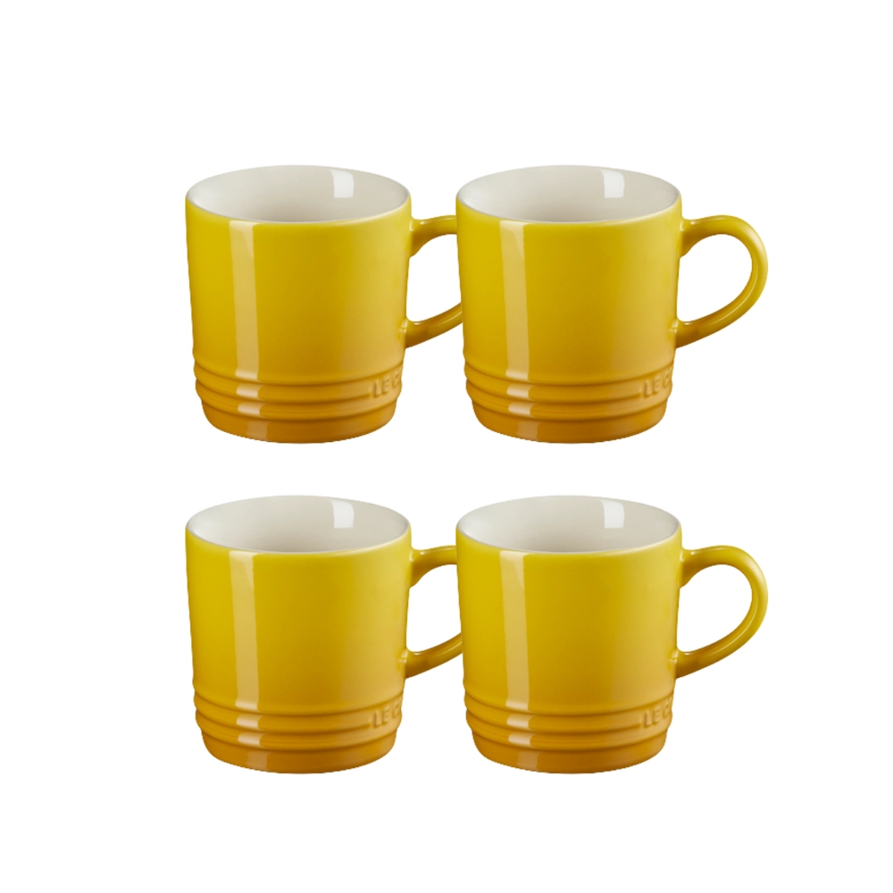 Jogo 4 Canecas Cappuccino de Cerâmica 200 ml Nectar Le Creuset