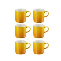 Jogo 6 Canecas Espresso de Cerâmica 100 ml Nectar Le Creuset