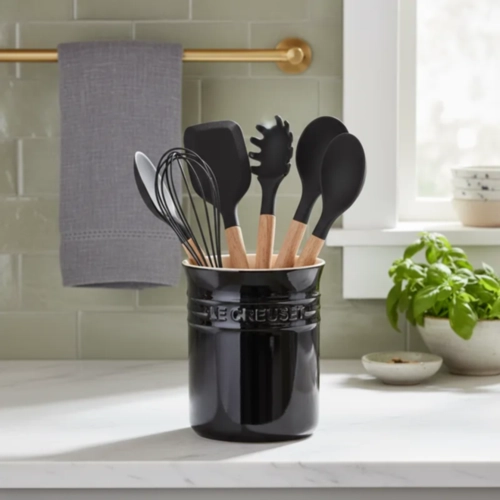 Porta Utensílios Classic em Cerâmica 1,1 Litro Preto Le Creuset