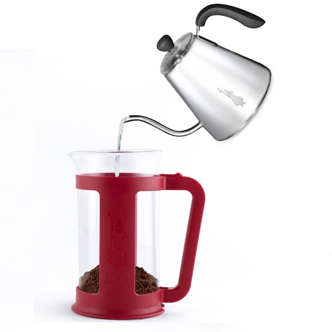 Cafeteira French Press Smart 350 ml Vermelho Bialetti