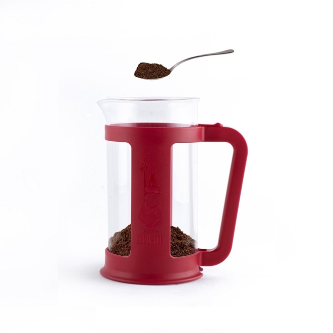 Cafeteira French Press Smart 350 ml Vermelho Bialetti