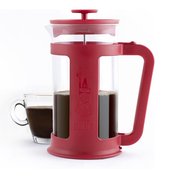 Cafeteira French Press Smart 350 ml Vermelho Bialetti