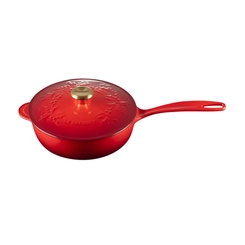 Panela Saucier Noel Collection 21 cm Vermelho Le Creuset