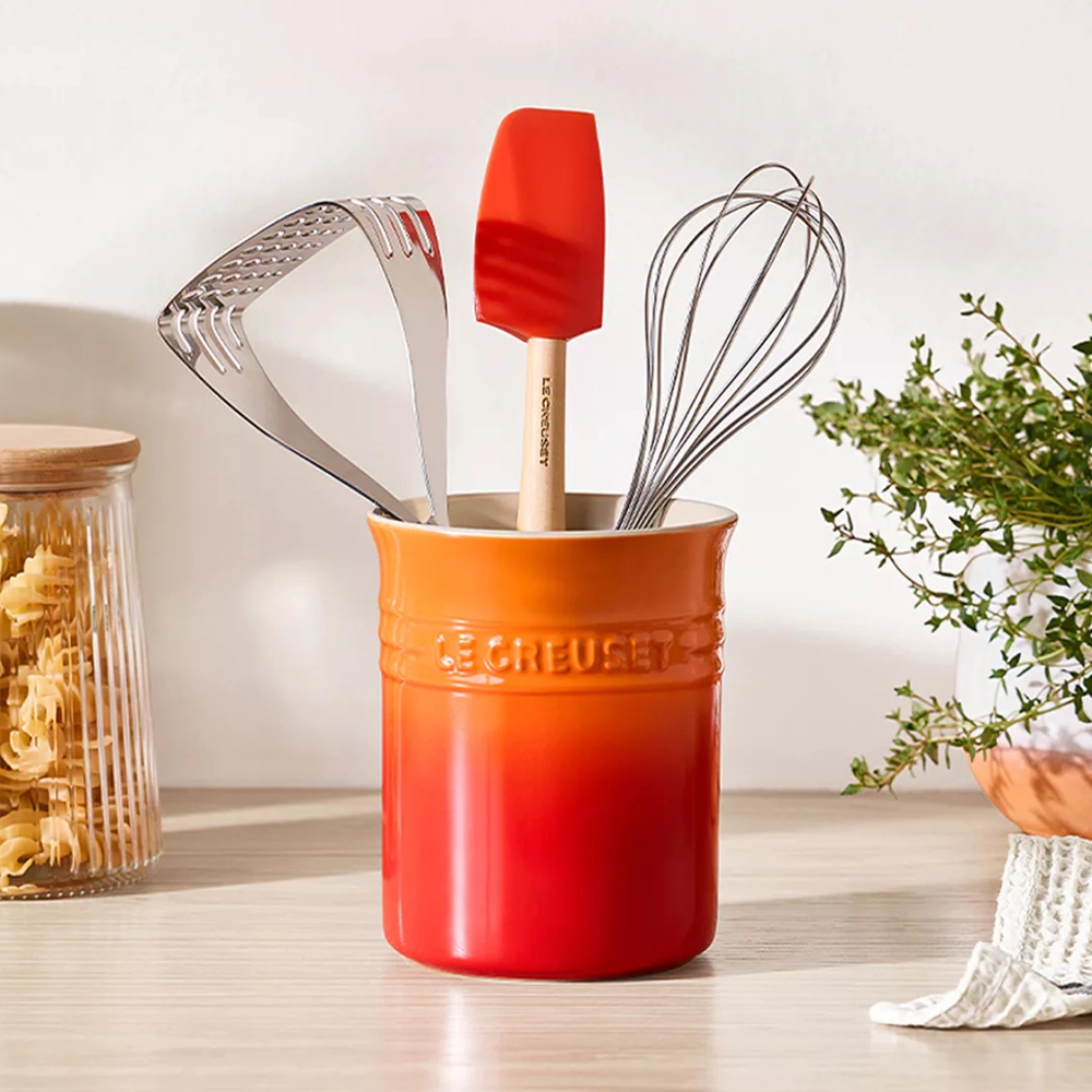 Porta Utensílios Classic em Cerâmica 1,1 Litro Laranja Le Creuset