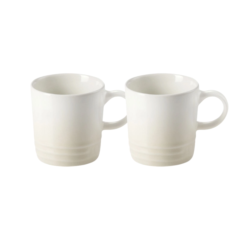 Jogo 2 Canecas Cappuccino de Cerâmica 200 ml Meringue Le Creuset