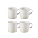 Jogo 4 Canecas Cappuccino de Cerâmica 200 ml Meringue Le Creuset