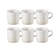 Jogo 6 Canecas Cappuccino de Cerâmica 200 ml Meringue Le Creuset