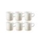 Jogo 6 Canecas de Chá de Cerâmica 350 ml Meringue Le Creuset