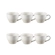Jogo 6 Canecas Bistrô de Cerâmica 400 ml Meringue Le Creuset