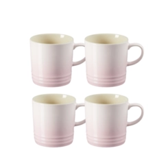 Jogo 4 Canecas de Chá de Cerâmica 350 ml Shell Pink Le Creuset