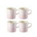 Jogo 4 Canecas de Chá de Cerâmica 350 ml Shell Pink Le Creuset