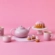 Jogo 4 Canecas de Chá de Cerâmica 350 ml Shell Pink Le Creuset