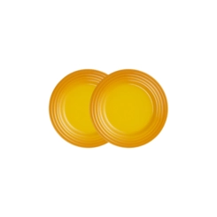 Jogo de 2 Pratos Rasos de Cerâmica 17 cm Nectar Le Creuset