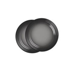 Jogo de 2 Pratos Rasos de Cerâmica 22 cm Flint Le Creuset