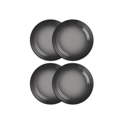 Jogo de 4 Pratos Rasos de Cerâmica 22 cm Flint Le Creuset