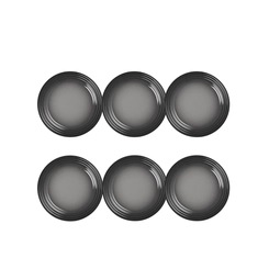 Jogo de 6 Pratos Rasos de Cerâmica 22 cm Flint Le Creuset