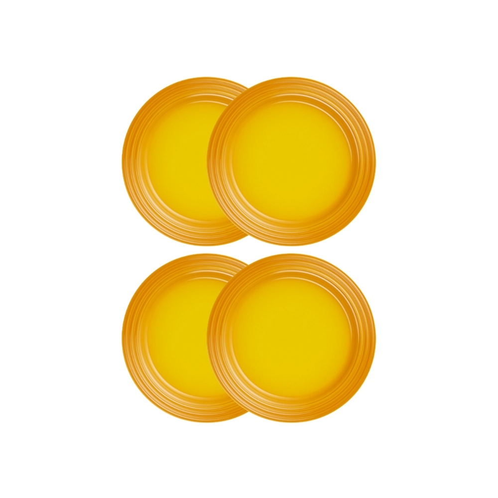 Jogo de 4 Pratos Rasos de Cerâmica 22 cm Nectar Le Creuset